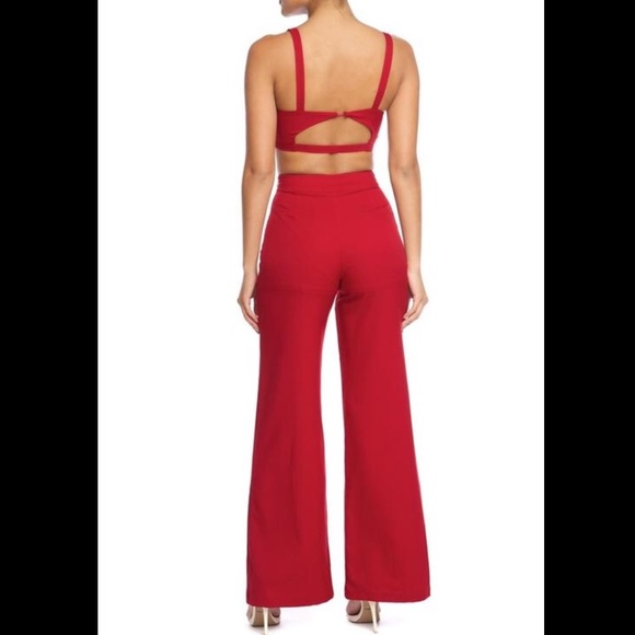 ๐จ2-PC Wide Leg Crepe Pant Set๐จ - Picture 2 of 3